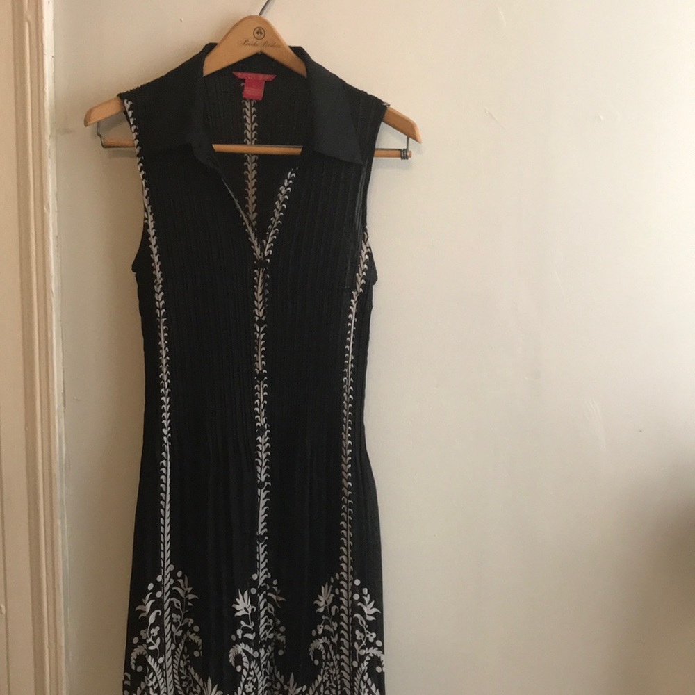Black & White Form-Flattering Dress